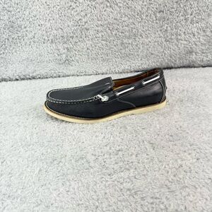 VIONIC Greyson Boat Shoe Mens 7 Blue Leather Preppy Coastal **READ DESCRIPTION**